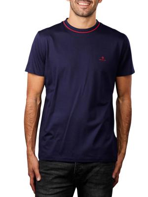 Gant Smart Casual T-Shirt crew neck classic blue 