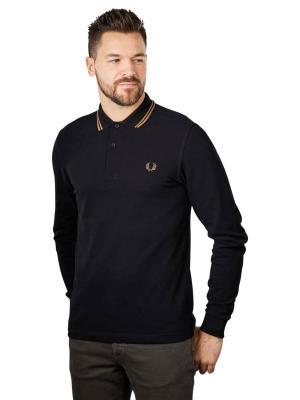 Fred Perry Twin Tipped Polo Long Sleeve Black 