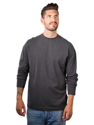 Drykorn Long Sleeve Linus T-Shrit Crew Neck Grey 