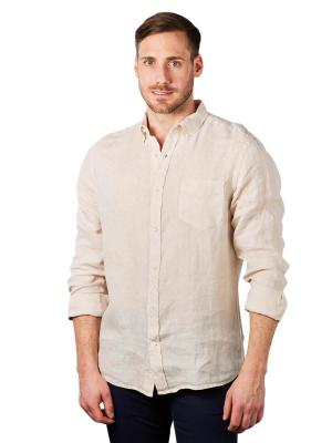 Gant Linen Shirt Long Sleeve Putty 