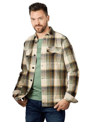 PME Legend Long Sleeve Shirt Dyed Check Hedge Green 
