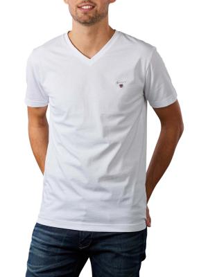 Gant Original Slim T-Shirt V-Neck white 