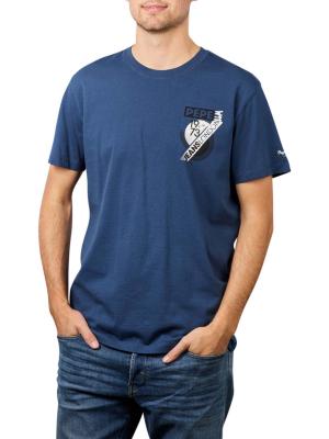 Pepe Jeans Rico Branded T-Shirt Scout Blue 
