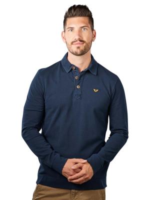 PME Legend Long Sleeve Polo Pique Garment Sky Captain 