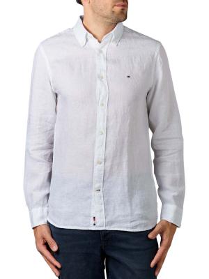 Tommy Hilfiger Linen Shirt Button Down white 