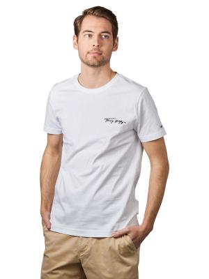 Tommy Hilfiger Signature Front Logo T-Shirt White 