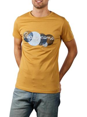 Pepe Jeans Sacha T-Shirt Printed Round Neck tobacco