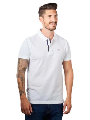 Tommy Jeans Placket Polo Slim Fit White 