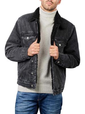 Tommy Jeans Oversize Sherpa Jacket denim black 