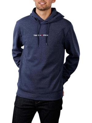 Tommy Jeans Straight Logo Hoodie twilight navy 