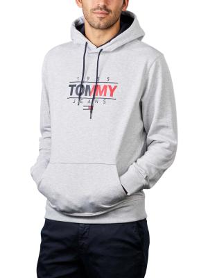 Tommy Jeans  Essential Graphic Hoodie silver grey 