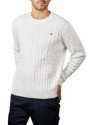 Tommy Jeans Essential Cable Sweater ecru