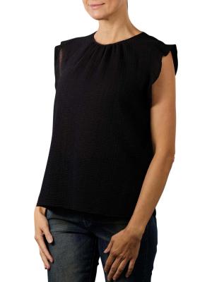 Set Blouse Shortsleeve Volant black 