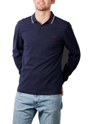 Fred Perry Polo Shirt Long Sleeve Navy 