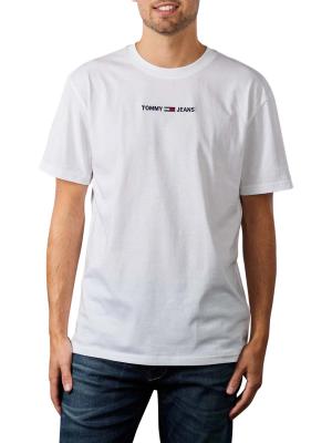 Tommy Jeans Text T-Shirt Crew Neck white