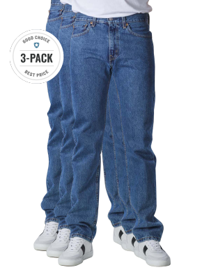 Levi‘s 505 Jeans Straight Fit stonewash 3-Pack 