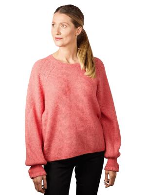 Mos Mosh Talli Knit Pullover Round Neck Faded Rose 