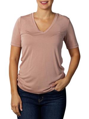 Yaya Modal V-Neck T-Shirt faded pink 