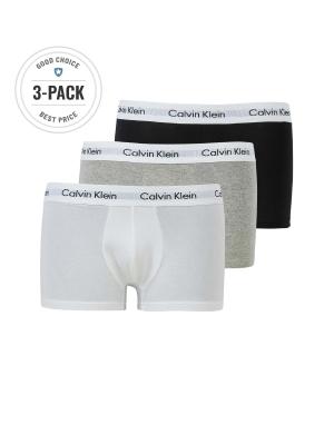 Calvin Klein Low Rise Trunk 3 Pack Black/White/Grey 