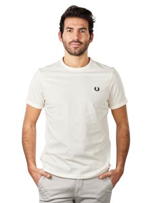 Fred Perry Ringer T-Shirt Crew Neck Ecru 