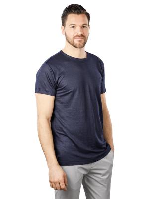 Gant Linen T-Shirt Regular Fit Evening Blue 