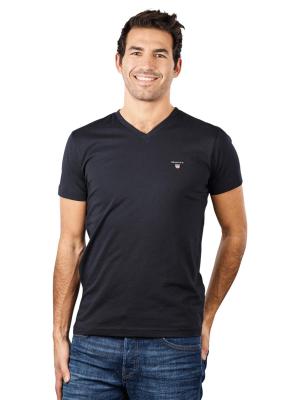 Gant Original Slim T-Shirt V-Neck black 