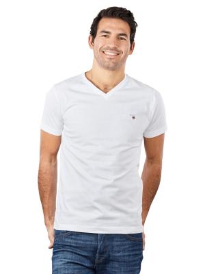 Gant Original Slim T-Shirt V-Neck white 