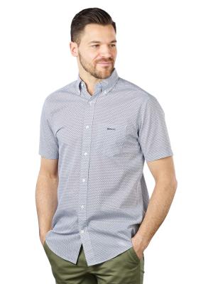 Gant Regular Shirt Short Sleeve Evening Blue 