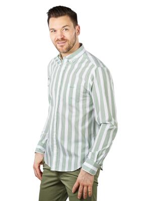 Gant Regular Shirt Broadcloth Stripe Kalamata Green 