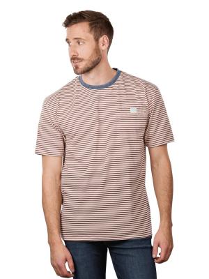 Scotch & Soda Washed Striped T-Shirt Relaxed Fit Beige/Blue 