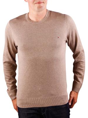 Tommy Hilfiger Platied Cotton Silk Sweater fossil heather