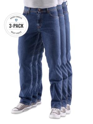 Wrangler Texas Stretch Jeans darkstone 3-Pack