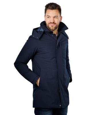 Save the Duck Woody Hooded Coat Blue Black 