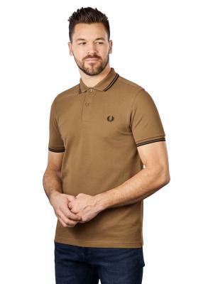 Fred Perry Twin Tipped Polo Short Sleeve Shaded Stone 