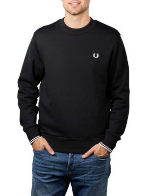 Fred Perry Sweater Crew Neck 184 BLack 