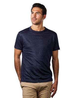 Gant Linen T-Shirt Crew Neck evening blue 