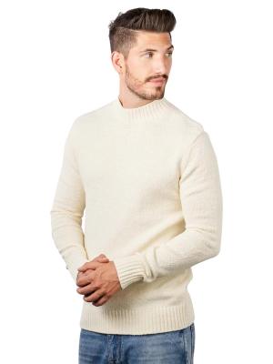 Drykorn Zayn Pullover Stand Up Collar Off White 