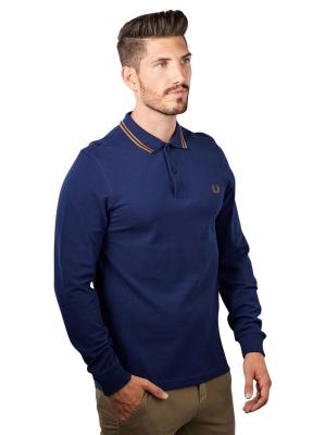 Fred Perry Twin Tipped Polo Long Sleeve French Navy 