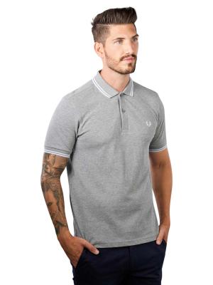 Fred Perry Twin Tipped Polo Short Sleeve Steel Marl 