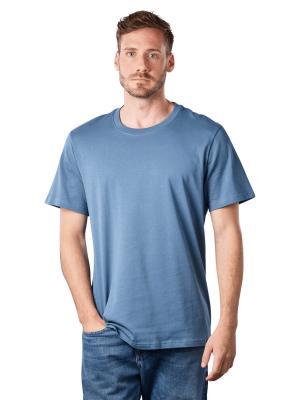 Armedangels Maarkus Solid T-Shirt Relaxed Fit Blue Steel 