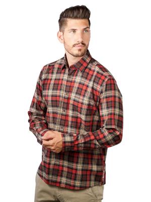 Marc O‘Polo Long Sleeve Shirt Kent Collar Multi/Dark Crabapp 