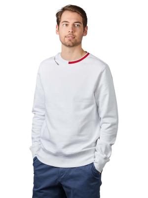 Tommy Hilfiger Jacquard Pullover Crew Neck White 