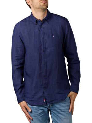 Tommy Hilfiger Linen Shirt Button Down yale navy 