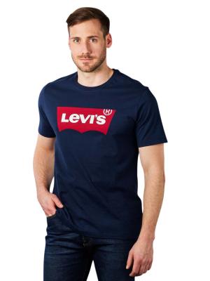 Levi‘s Crew Neck T-Shirt Short Sleeve Graphic Blue 