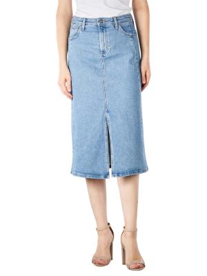 Lee Midi Jeans Skirt Partly Cloudy 