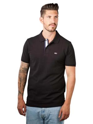 Tommy Jeans Placket Polo Slim Fit Black 