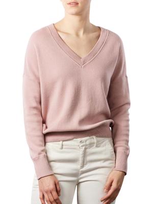Yaya Boxy Sweater V-Neck adobe rose pink 