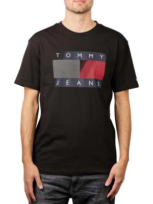 Tommy Jeans Reflective Wave Flag T-Shirt black 