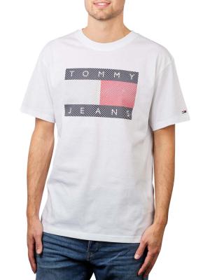 Tommy Jeans Reflective Wave Flag T-Shirt white 
