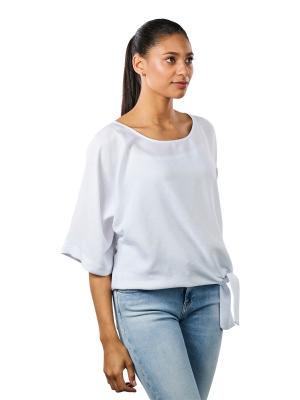 Yaya Top With Knot Detail Pure White 